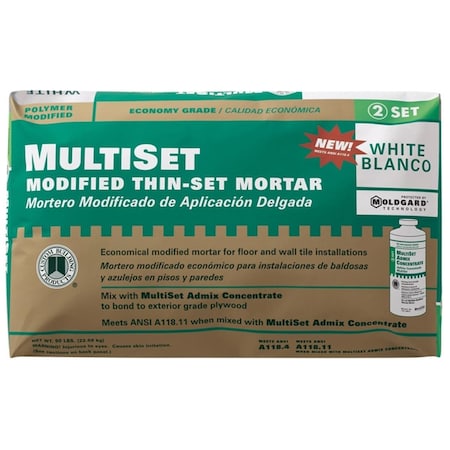 Custom Building Products Custom Building Products  White MultiSet Modified Thin-Set Mortar  MSMW50 1360668